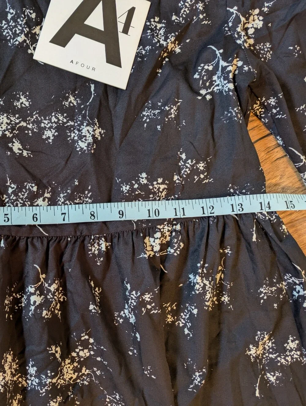 AFour NWT Modest Floral Tiered Maxi Dress 10 XS Cottagecore Whimsigoth Ruffle